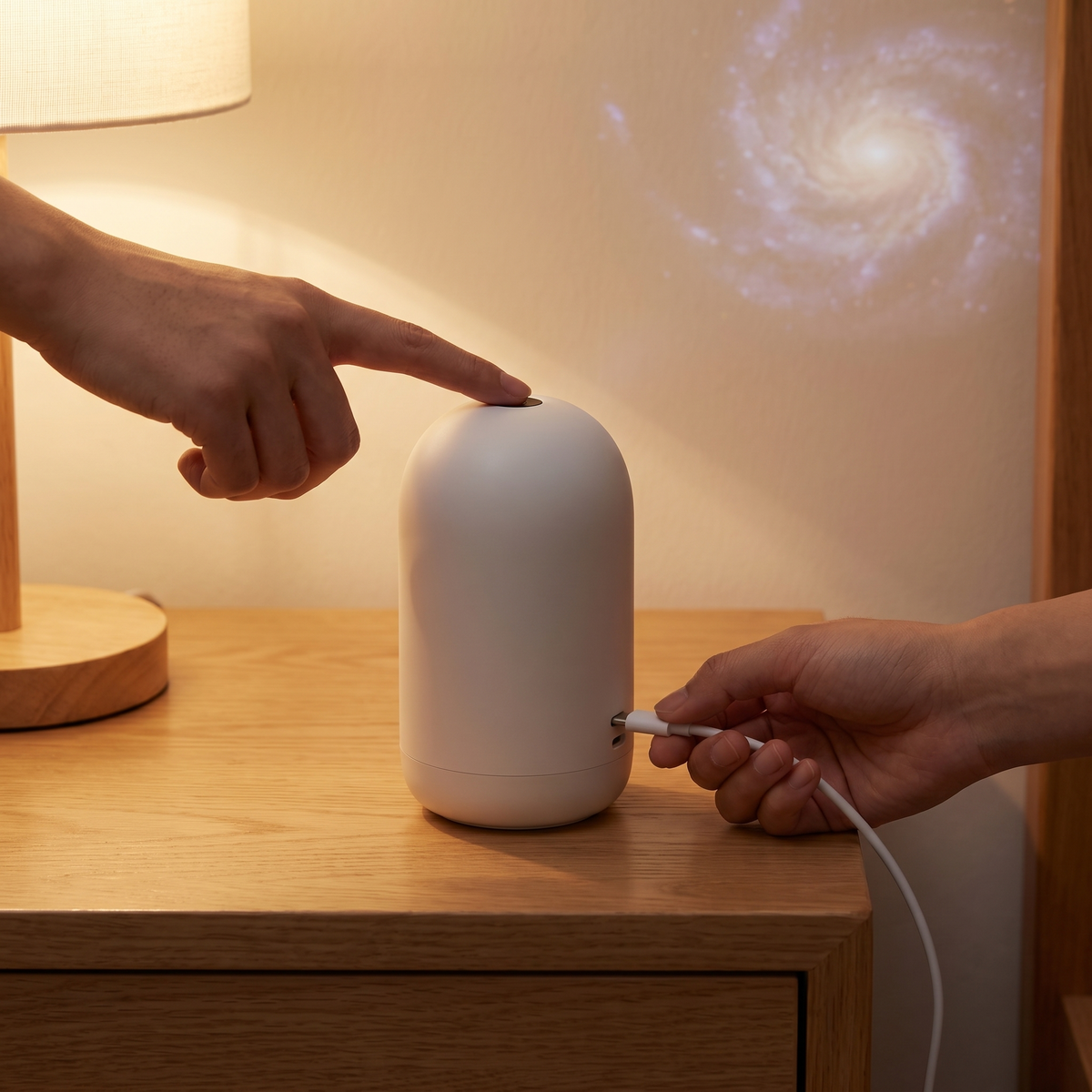Easy setup: plug in and press the button